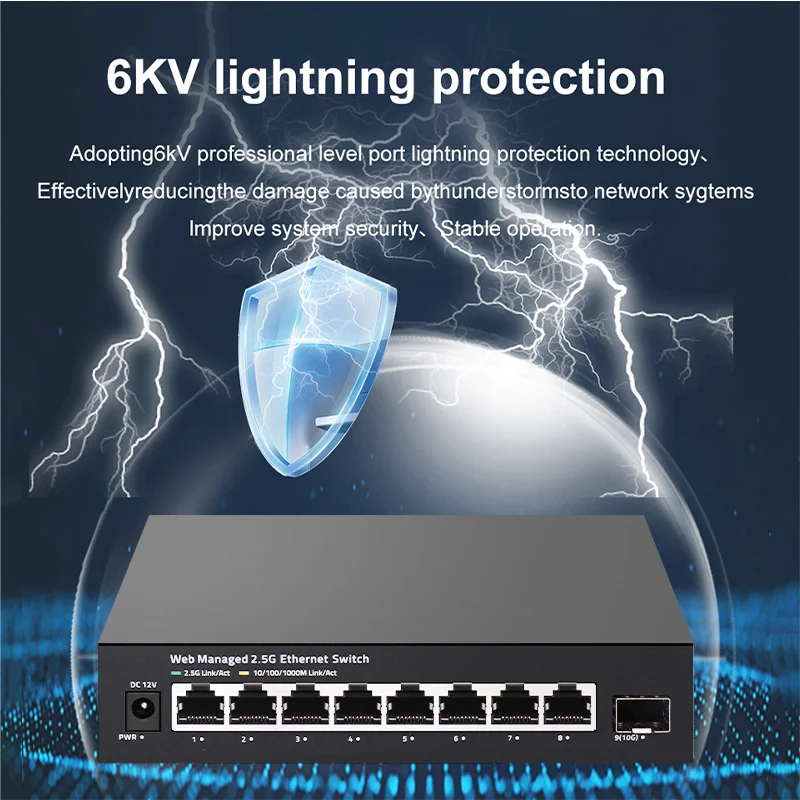 ONTi 2.5GbE Managed Switch 8 P - Sfp+ 10G Managed Switch 8 Port review and price