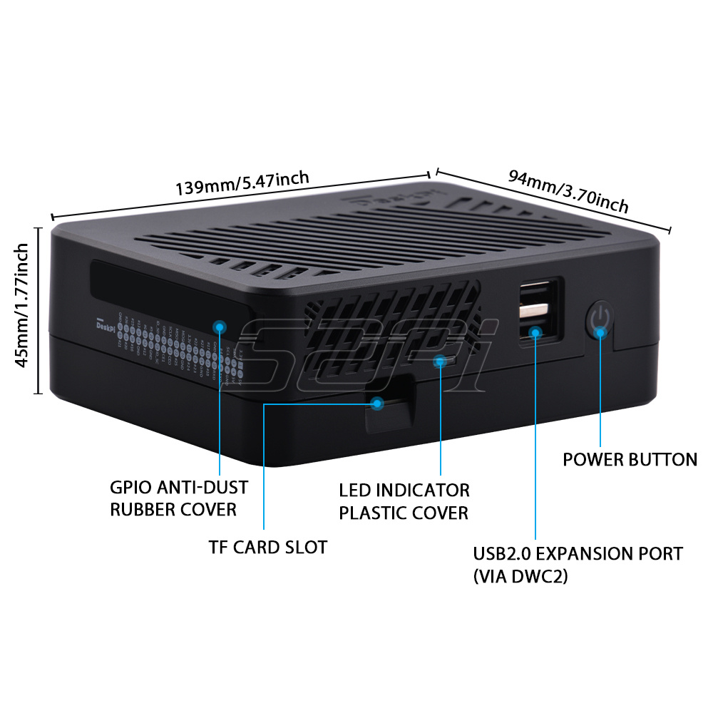 52Pi DeskPi Lite NAS Case with - Deskpi Super6C review and price